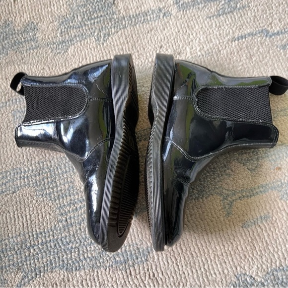 DR MARTENS FLORA PATENT LEATHER CHELSEA BOOTS SIZE 7 - Picture 9 of 15